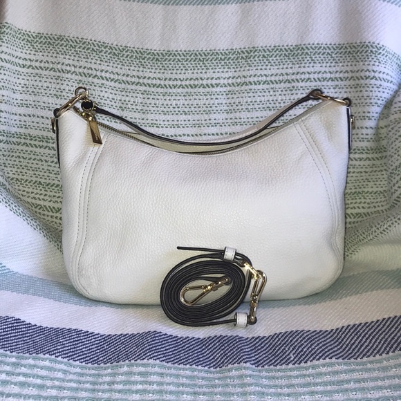 Michael Kors Handbags - MK leather white hobo bag